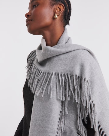 Fringe Detail Midweight Scarf