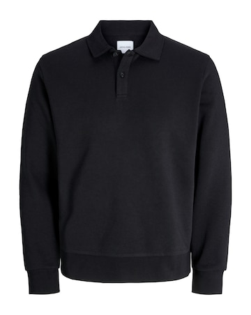 Jack & Jones Bradley Polo Sweatshirt - Black