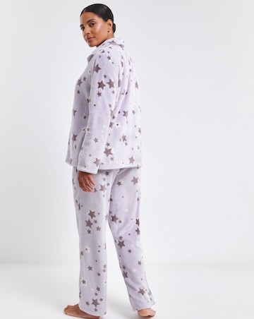 Pretty Secrets Fleece Button Through Pyjama Set