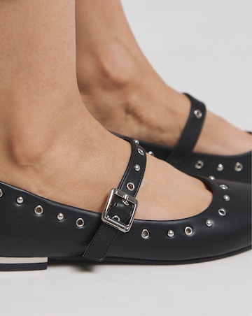 Penelope Embellished Mary Jane Ballerina Shoes Extra Wide EEE Fit
