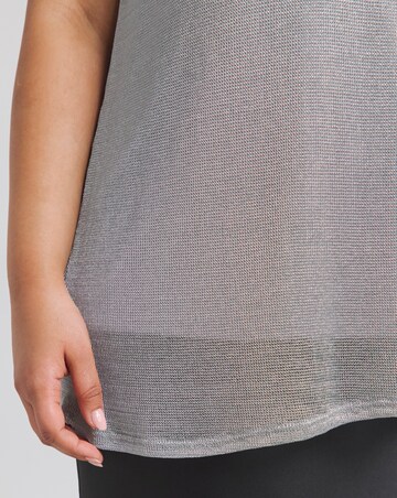 Simply Be Silver Chainmail Vest