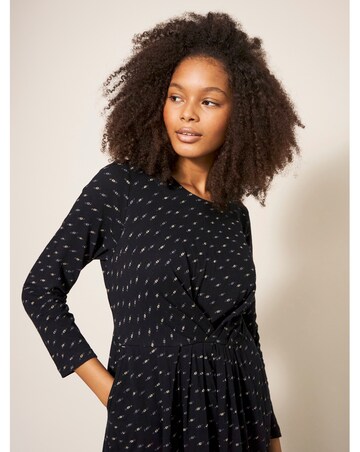 White Stuff Billie Metalic Jersey Dress