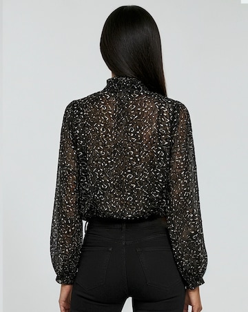 Religion Pleated Ruffle Shirt