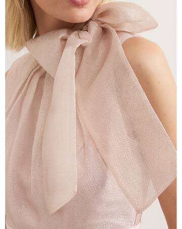 Phase Eight Stephy Shimmer Tie Neck Jumpsuit