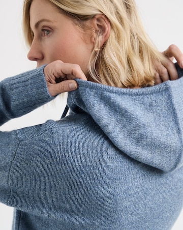 Half Zip Knitted Hoodie