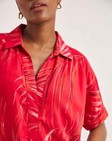 Viscose Twill Relaxed Shirt Dress