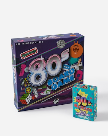 80s Board Game and 90s Trivia Set