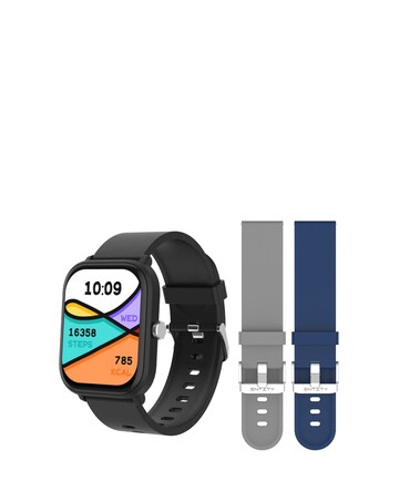 Entity Aero Smart Watch Bundle - Black/Blue/Grey