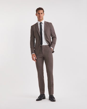 BOSS Beige Wool Mix Suit Trouser