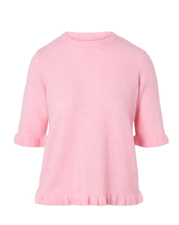 Frill Knit Short Sleeve Jumper