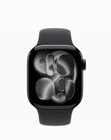 Apple Watch Series 11 GPS + Cellular 46mm - Black Sport Band - M/L