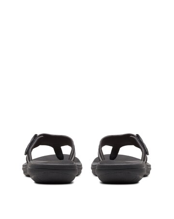 Clarks Black Cloudsteppers Brinkley Sea Sandals - Standard Fit (D)
