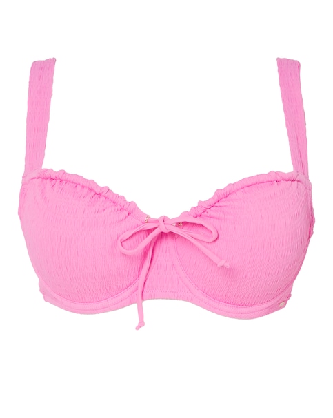 Boux Avenue Amalfi Textured Plunge Wired Bikini Top