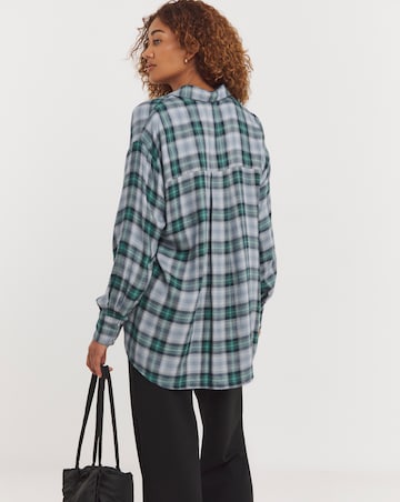 Check Oversized Shirt