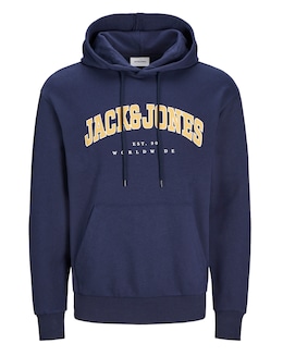 Jack &amp; Jones Caleb Varsity Hoodie - Navy
