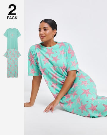 Pretty Secrets Value 2 Pack T-Shirt Nighties