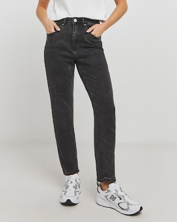 Demi Black Vintage High Waist Mom Jeans