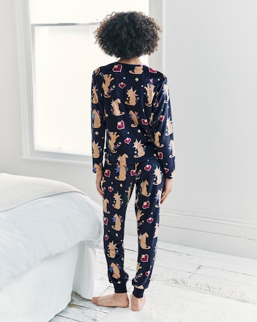 Chelsea Peers Fleece Crew Neck Pyjama Set