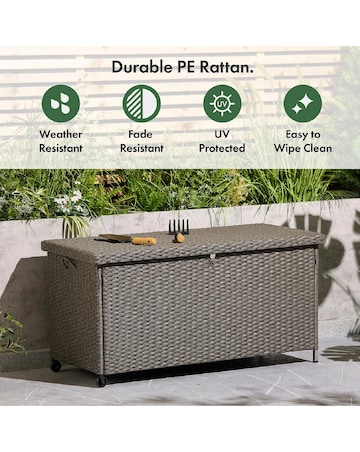 VonHaus Bali 290L Waterproof Outdoor Cushion Storage Box