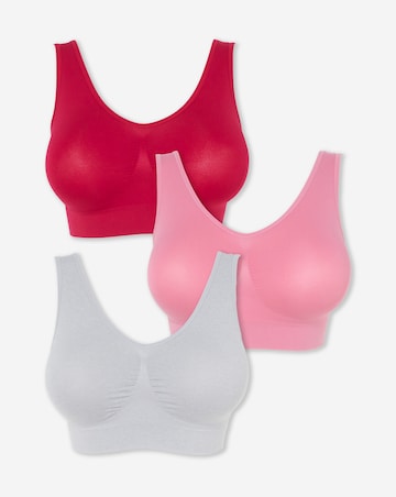 Pretty Secrets (3 Pack) Comfort Tops Red Multi