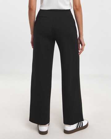 Black Ponte Straight Leg Trouser