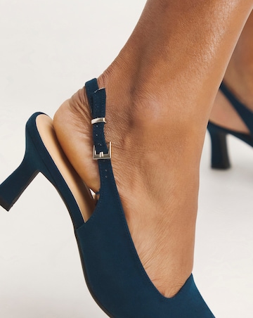Marina Flexi Sole Kitten Heel Slingback - Extra Wide Fit (EEE)