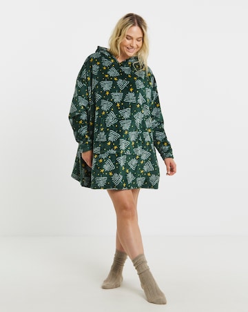 Pretty Secrets Christmas Fleece Hooded Lounge Dress