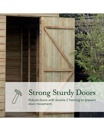 4LIFE Apex Shed 4x3 - Single Door - No Windows (Home Delivery)