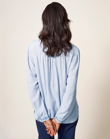 White Stuff Trailing Embroidered Shirt