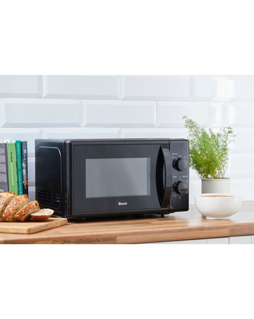 Tower Kettle, 2 Slice Toaster & Microwave Bundle - Black