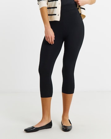 Simply Be Black Jersey Cropped Legging