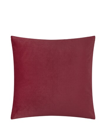 Paoletti Evoke Cut Velvet Large Cushion Cover - Burgundy