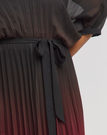 Joanna Hope Ombre Print Pleated Dress