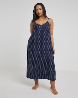 Pretty Secrets Cool Stretch Lace Midi Nightie