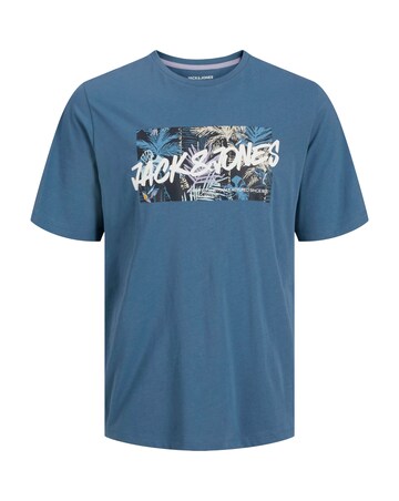 Jack & Jones Hawaii Logo T-Shirt - Blue
