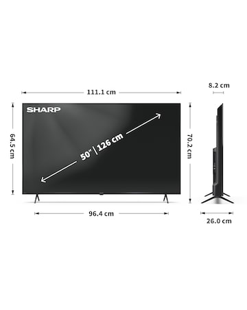 Sharp 4T-C50HM5245KB QLED 4K UHD 50i-nch Smart TV