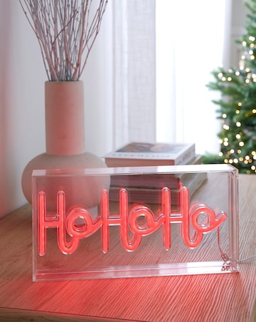 Ho Ho Ho Neon Christmas Sign