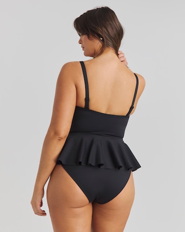 MAGISCULPT Medium Control Contour Me Peplum Scuba Swimsuit