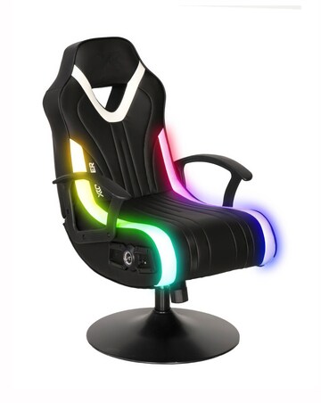 X Rocker Fury 2.1 Audio LED Console Gaming Chair for Juniors - Black