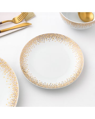 Waterside Gold Sparkle 12 Piece Dinner Set