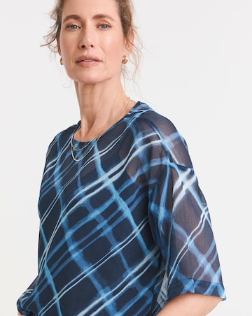 Chiffon Short Sleeve Boxy Top