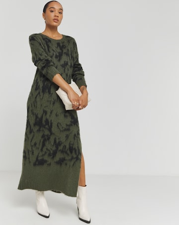 Religion Brushed Yarn Reverse Dress