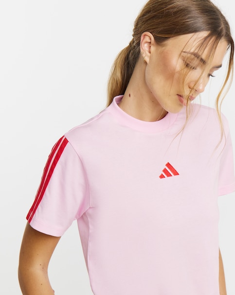 adidas 3 Stripe T-Shirt