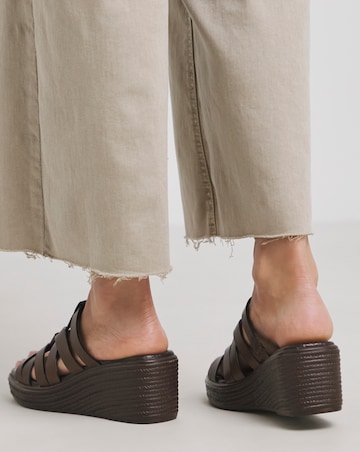 Monarch Wedged Woven Mule - Wide Fit (E)