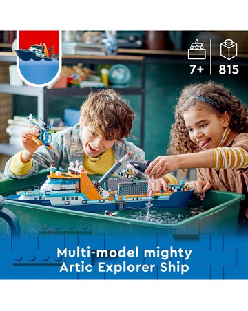 LEGO City Arctic Explorer Ship, Big Floating Boat Toy 60368