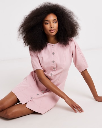 Simply Be Sweet Pink Cinched Mini Dress
