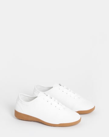 Adeline Tumbled Lace Up Trainer - Wide Fit (E)