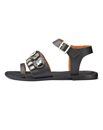 Sole Diva Jewelled Sandals Wide E Fit