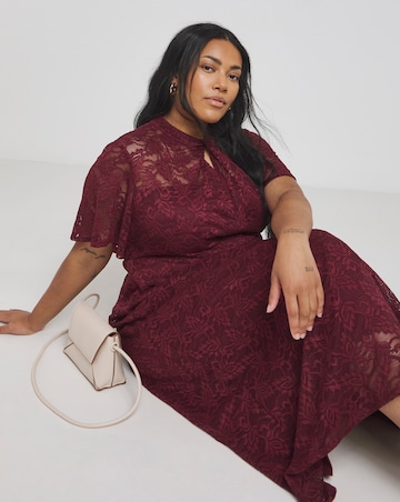 Joanna Hope Lace Midi Dress