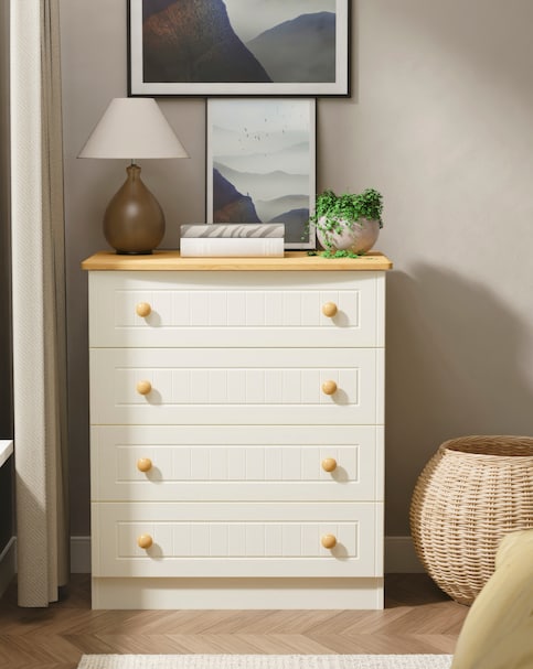 Frances Ready Assembled 4 Drawer Chest